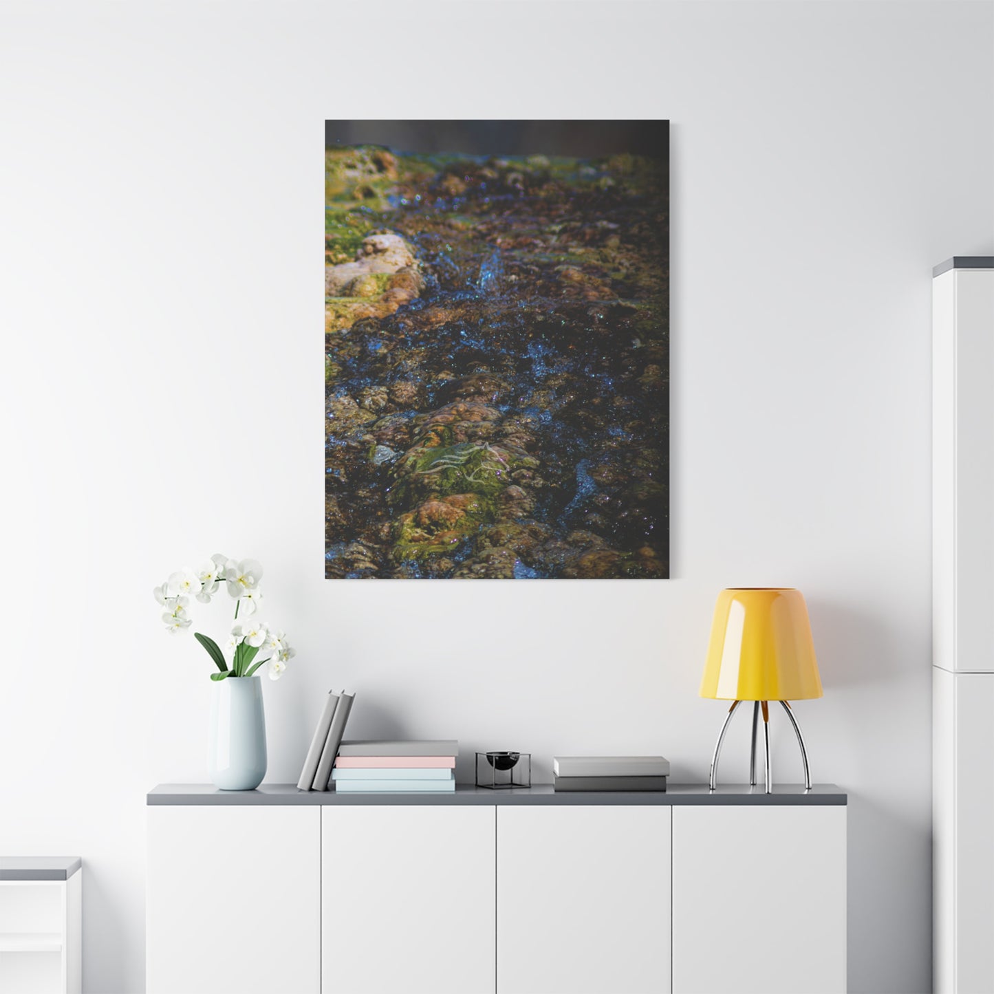 Hot Springs Waterfall Canvas