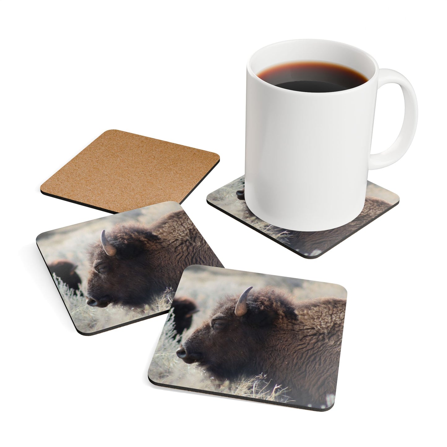 Buffalo Corkwood Coaster Set