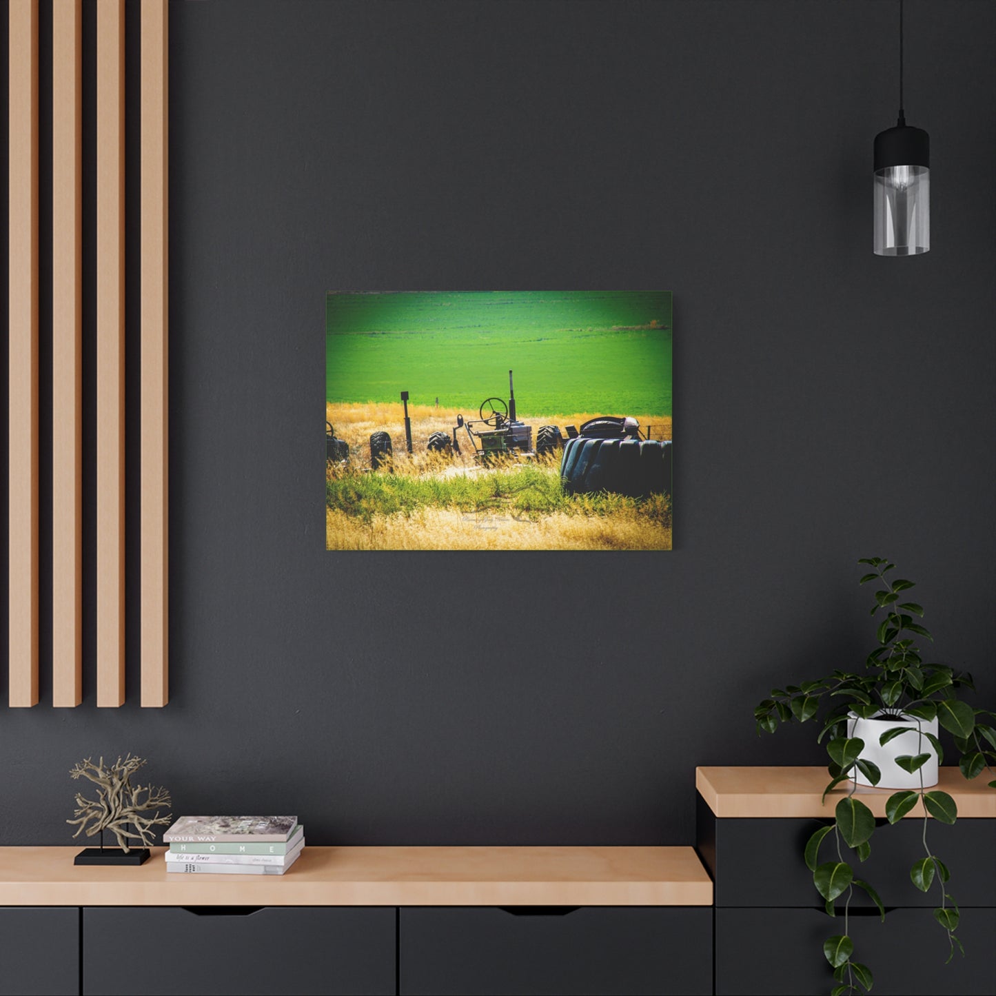 Rustic Tractor Canvas