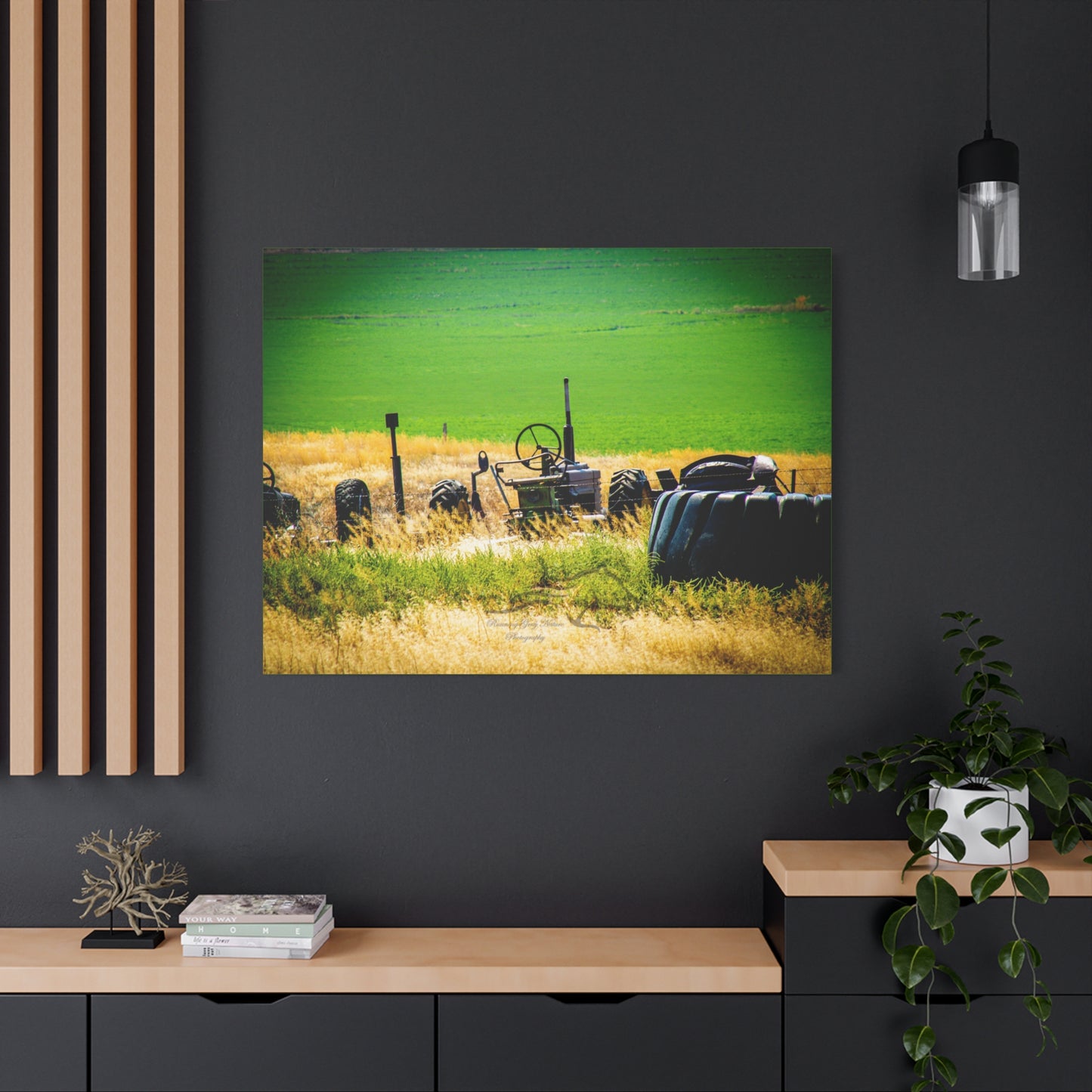 Rustic Tractor Canvas