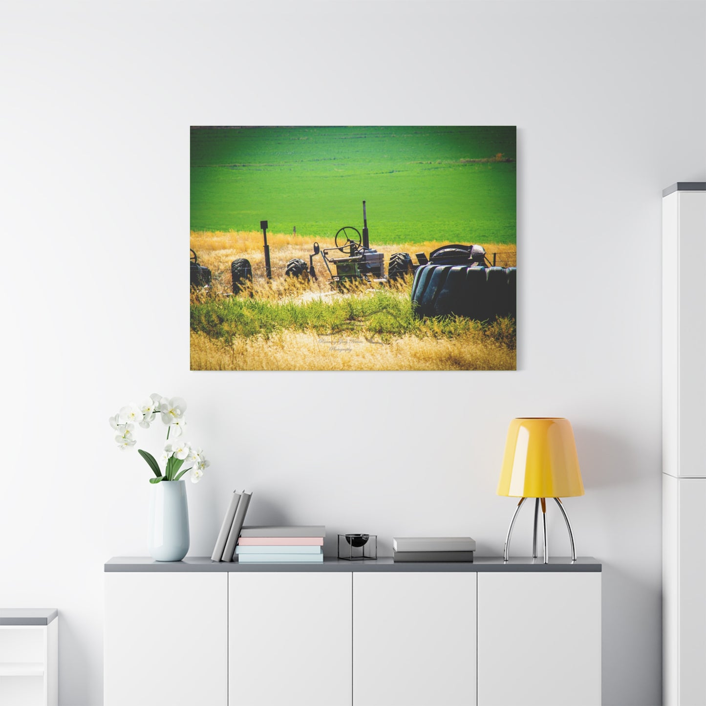 Rustic Tractor Canvas
