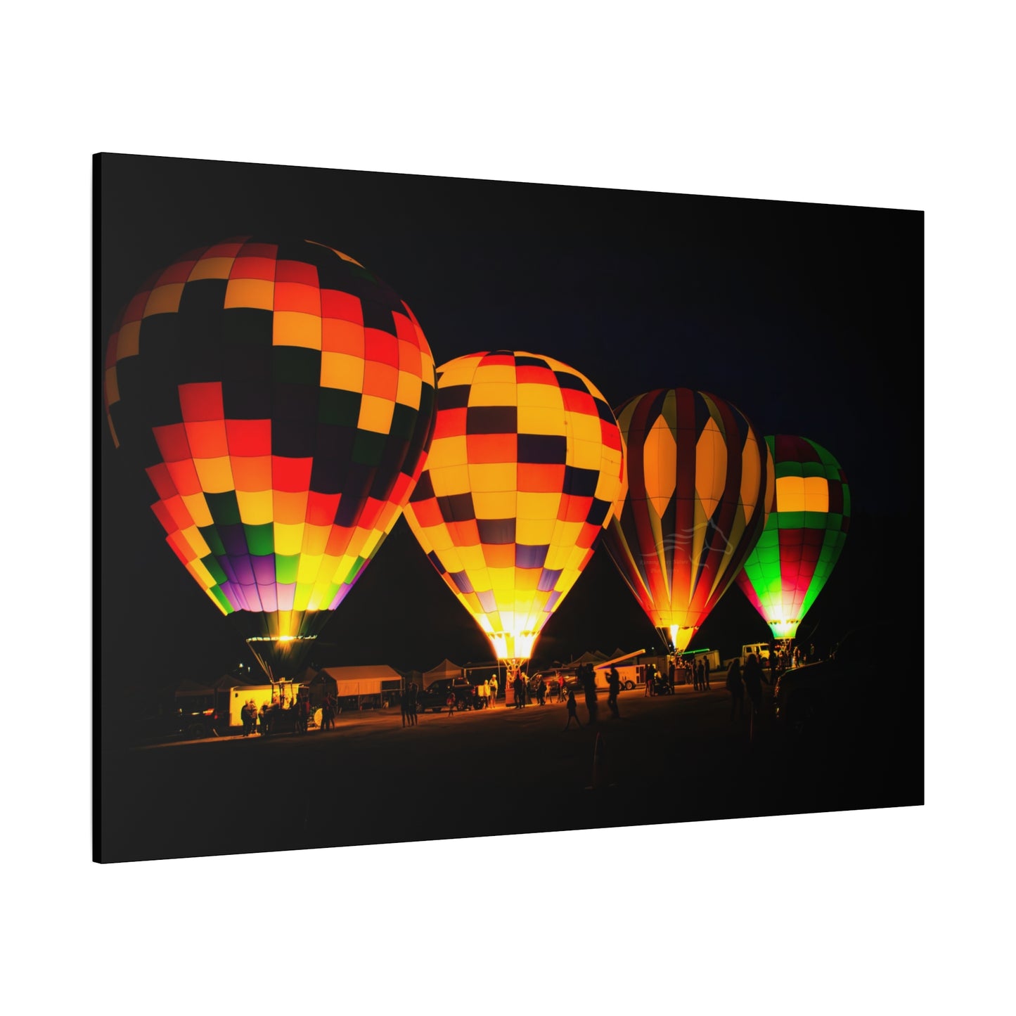 Four Colorful Hot Air Balloon Canvas