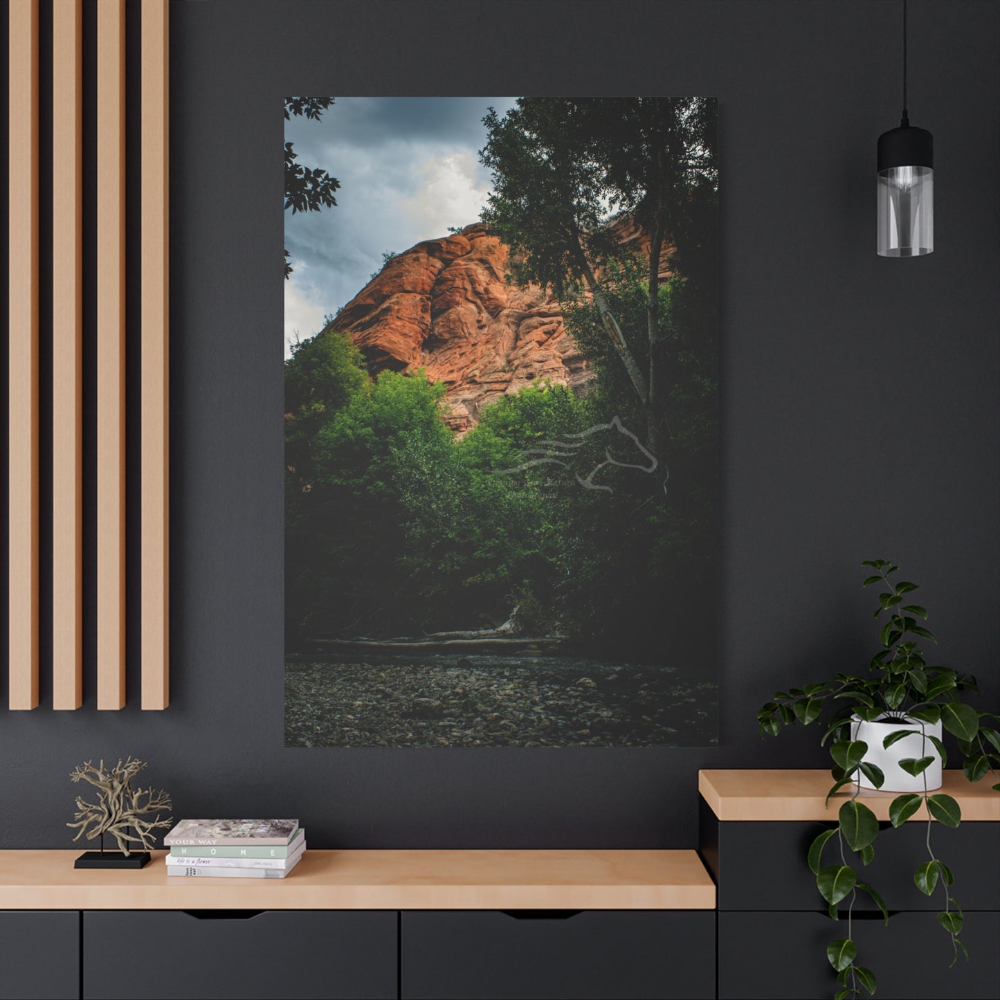 Red Rock Near Ayres Natural Bridge Canvas