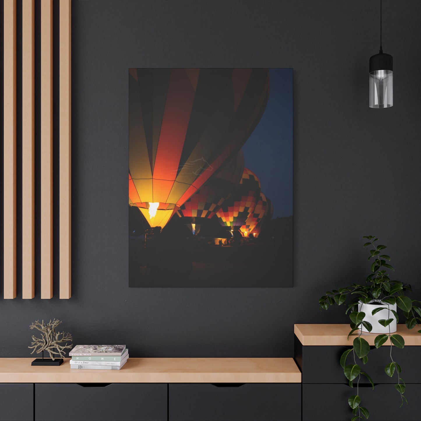 Vibrant Hot Air Balloon Canvas
