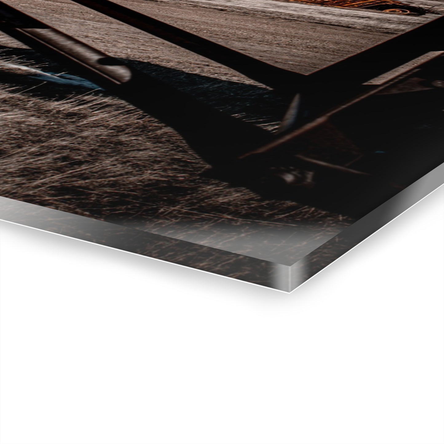 Rustic Yellow John Deer Acrylic