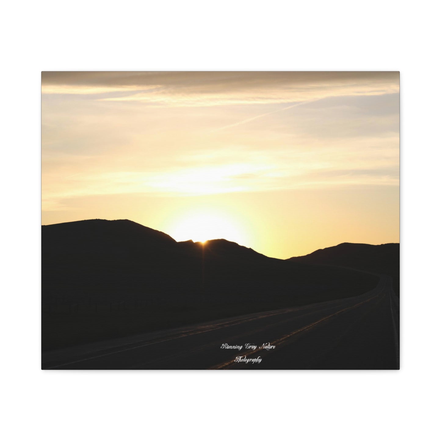 Sheridan Wyoming Back Road Matte Canvas, Stretched, 1.25"