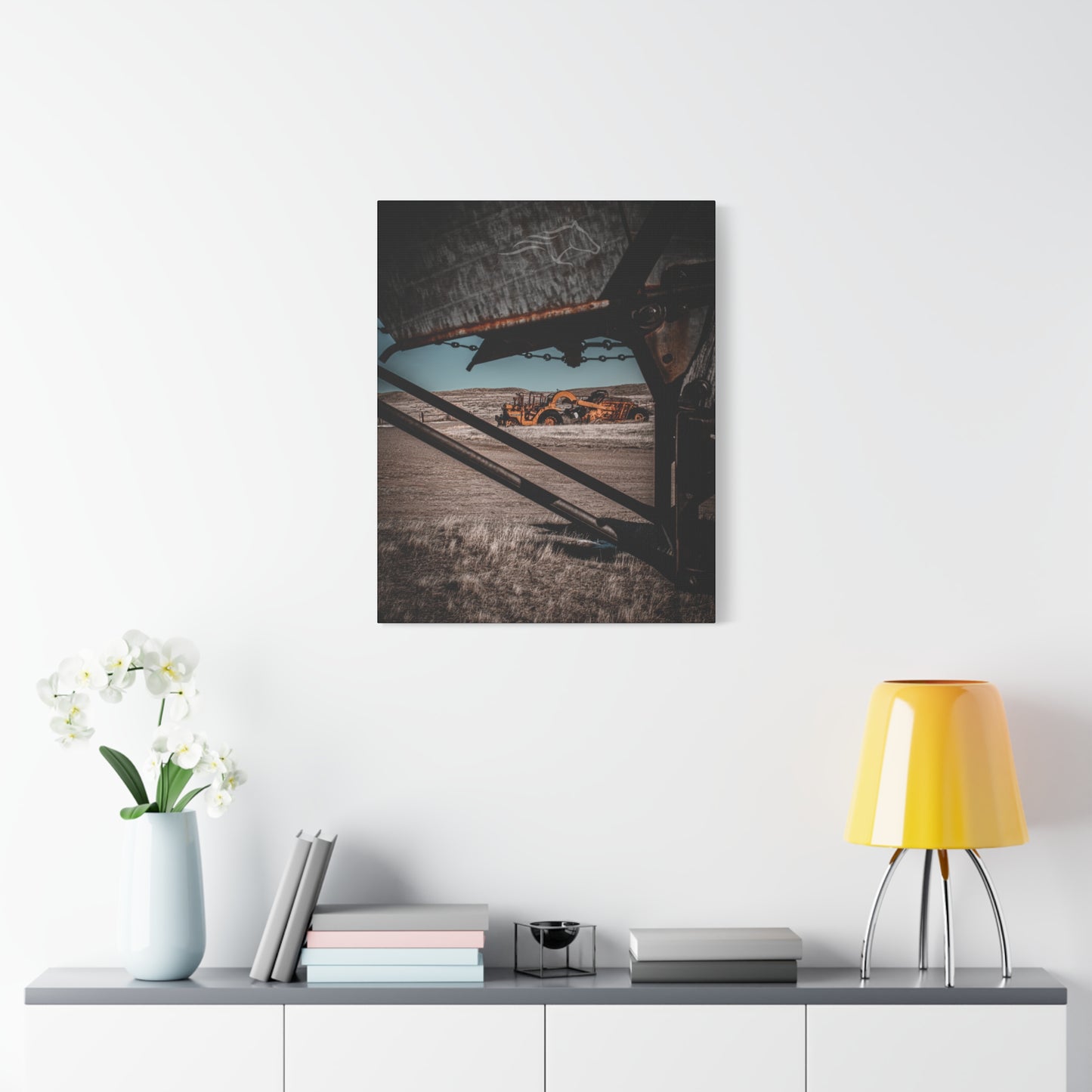 Rustic Yellow John Deer Canvas