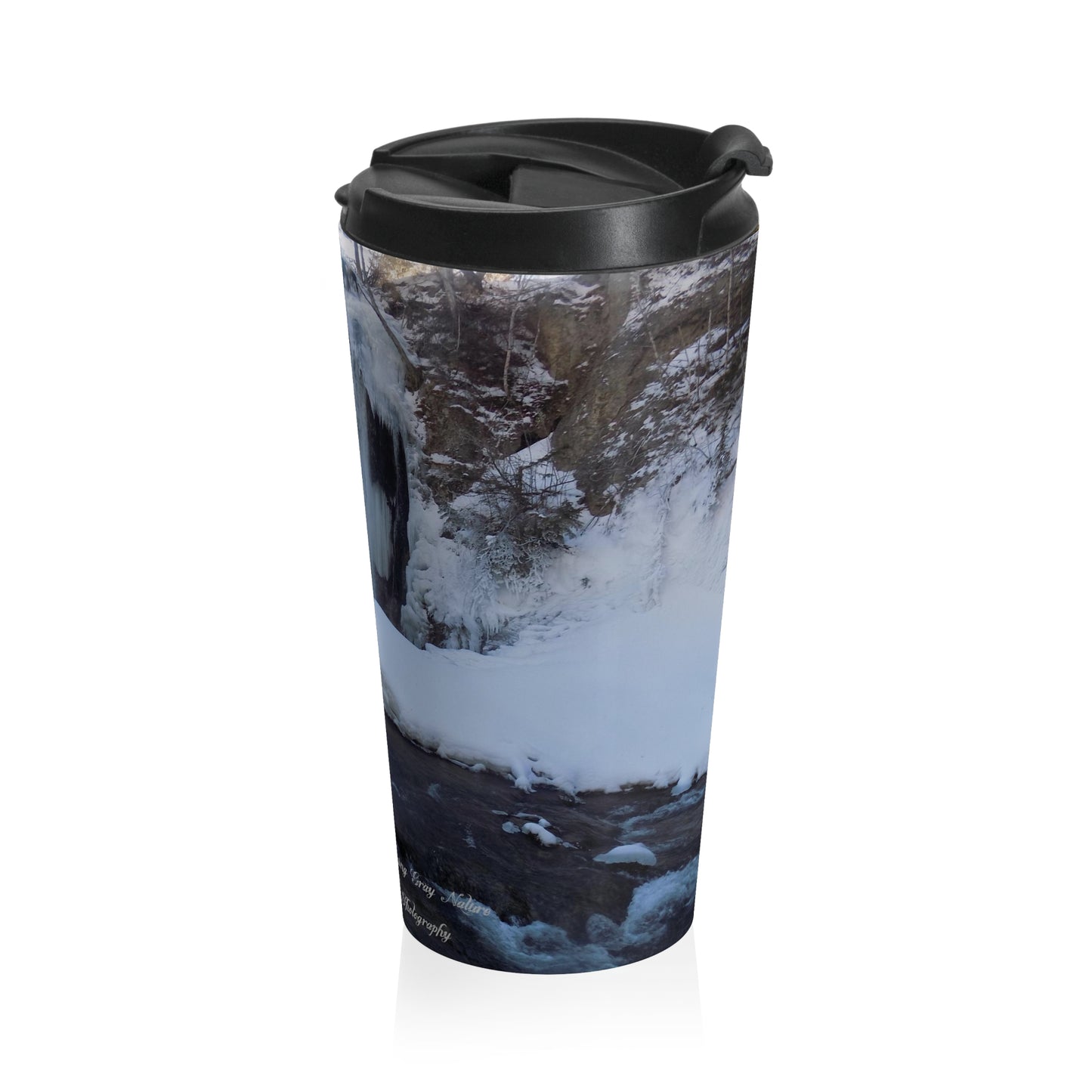 Frozen Spearfish Canyon Stainless Steel Travel Mug