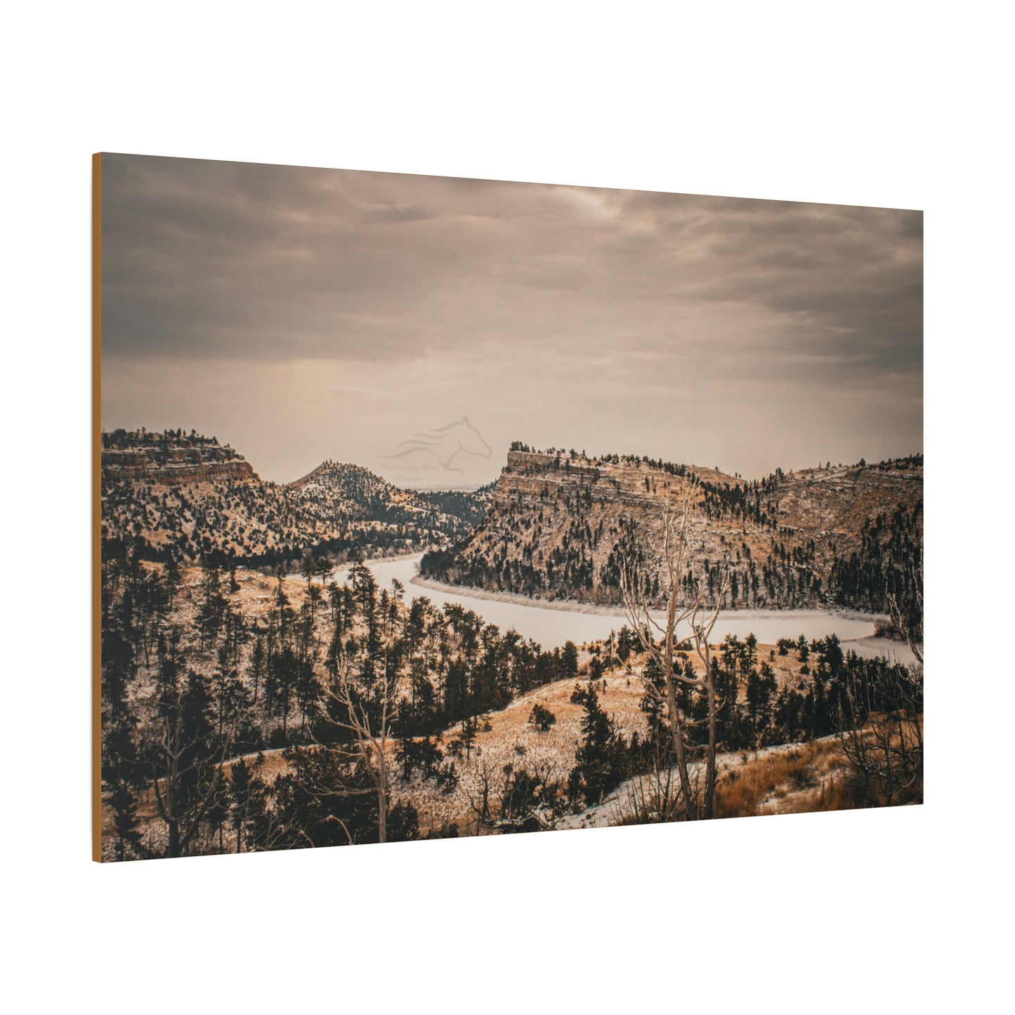 Rustic Mountain Landscape Canvas