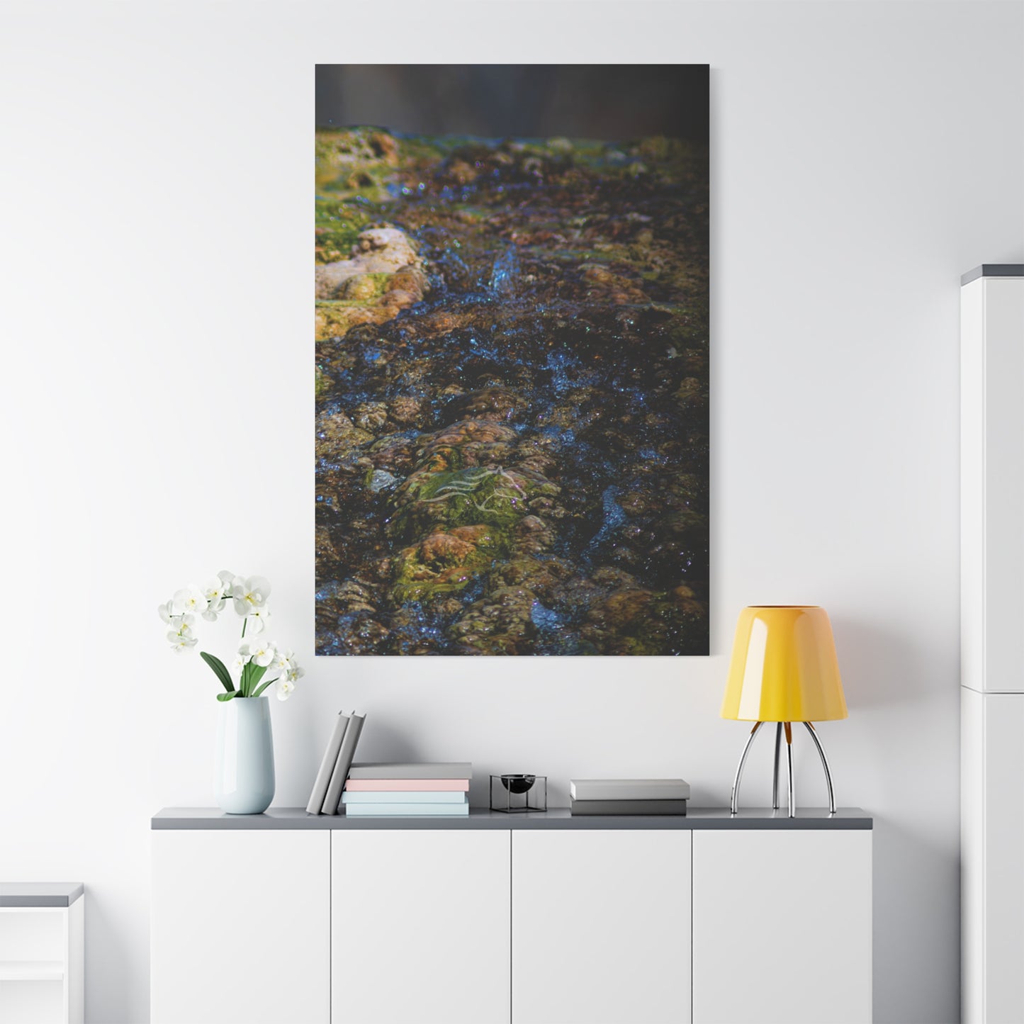 Hot Springs Waterfall Canvas