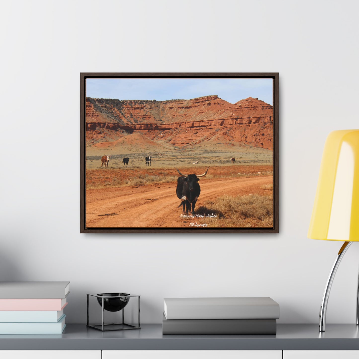 Long Horn Gallery Canvas Wraps, Horizontal Frame