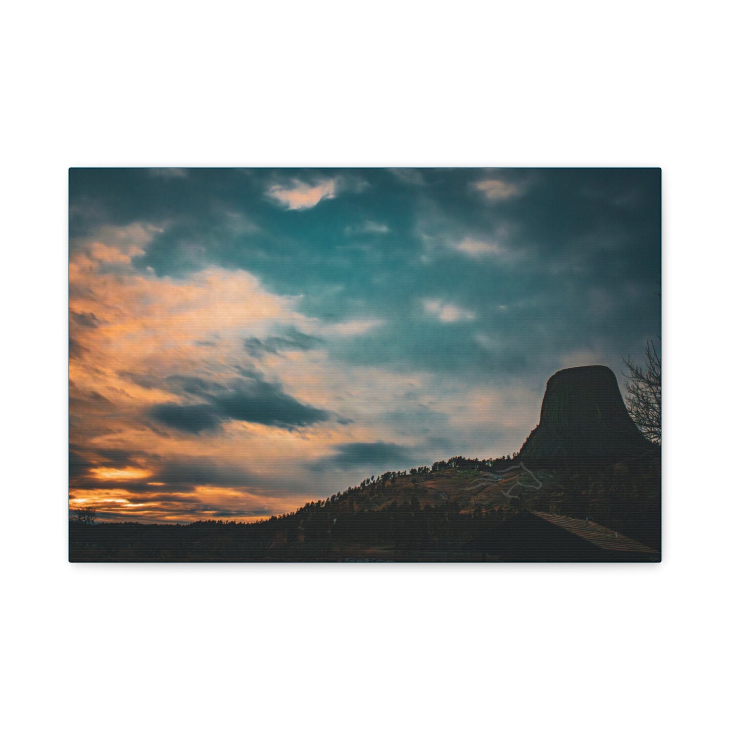Scenic Landscape Devils Tower Canvas