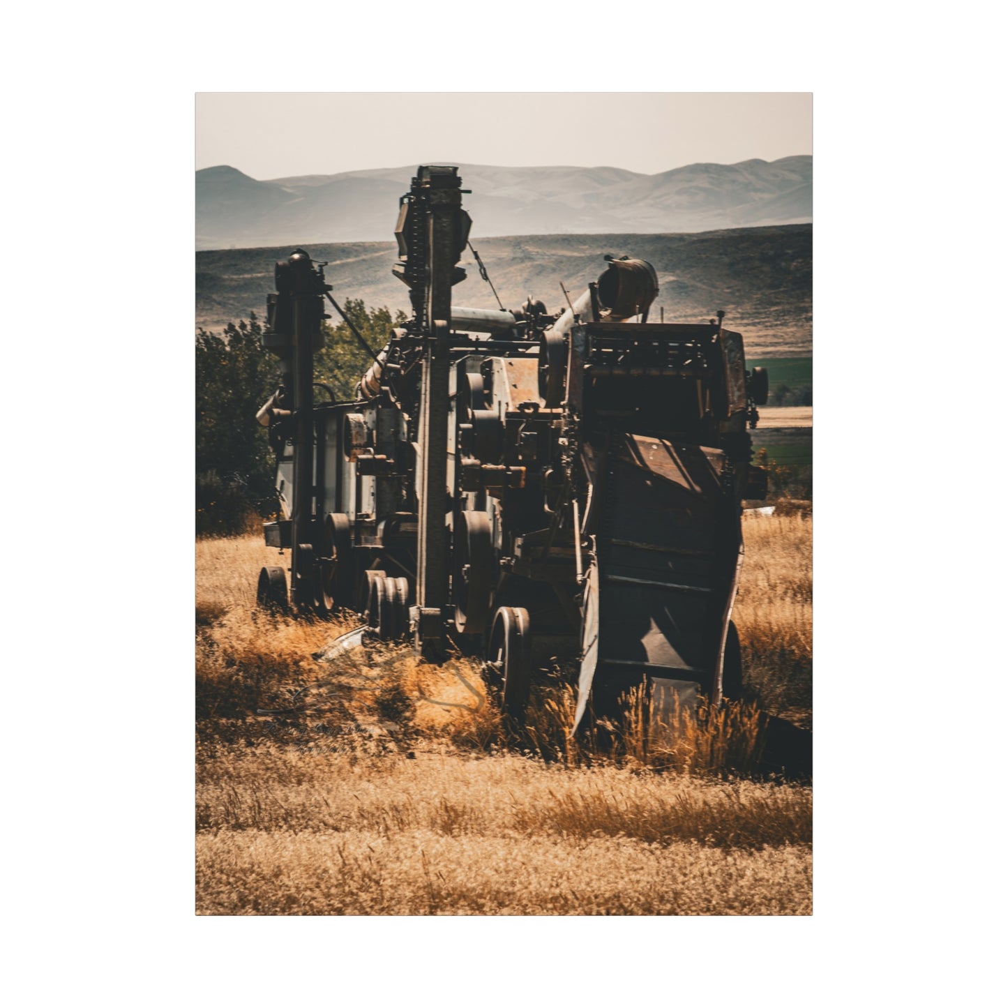Rustic Farm Equipment Canvas