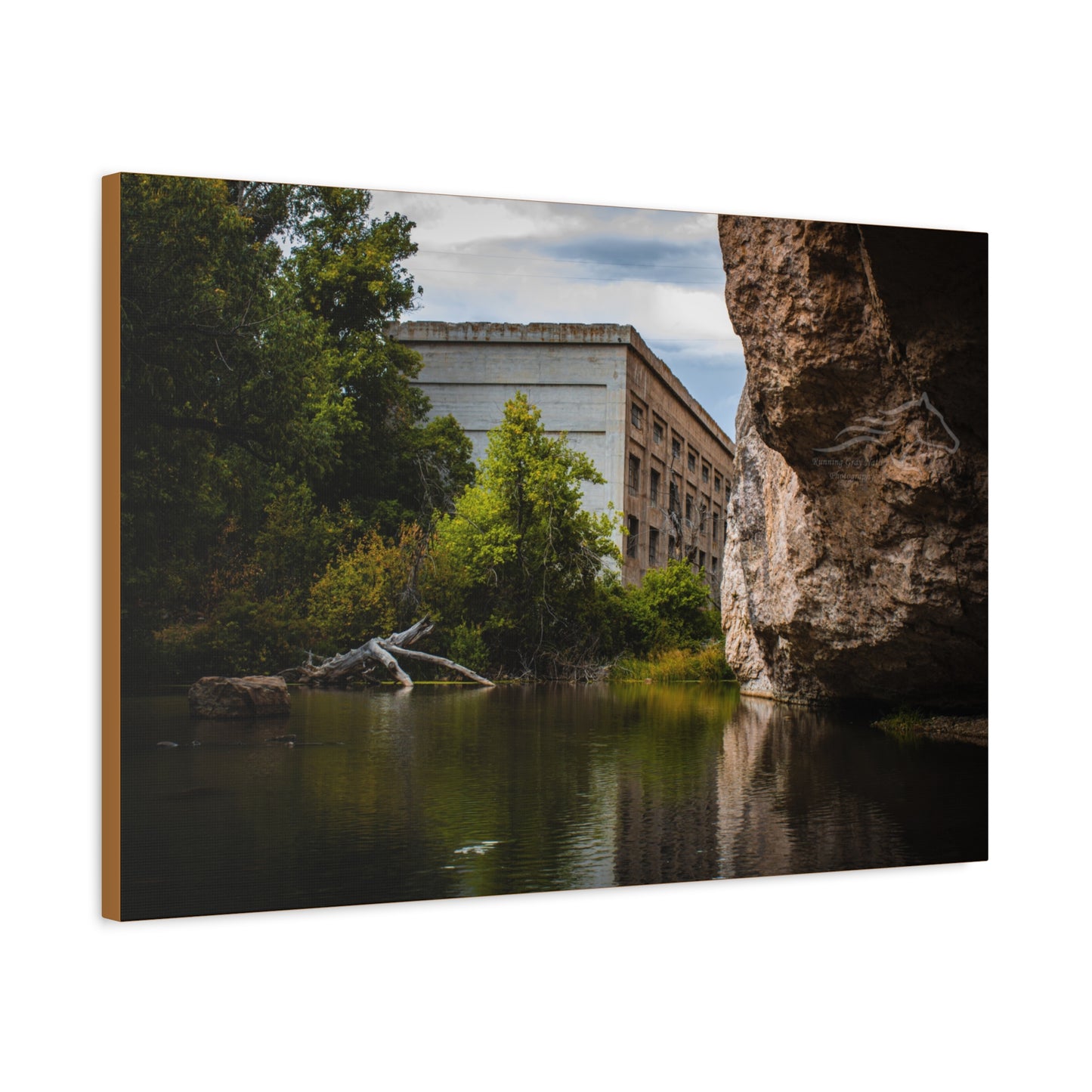 Rustic Ayres Natural Bridge Building Canvas