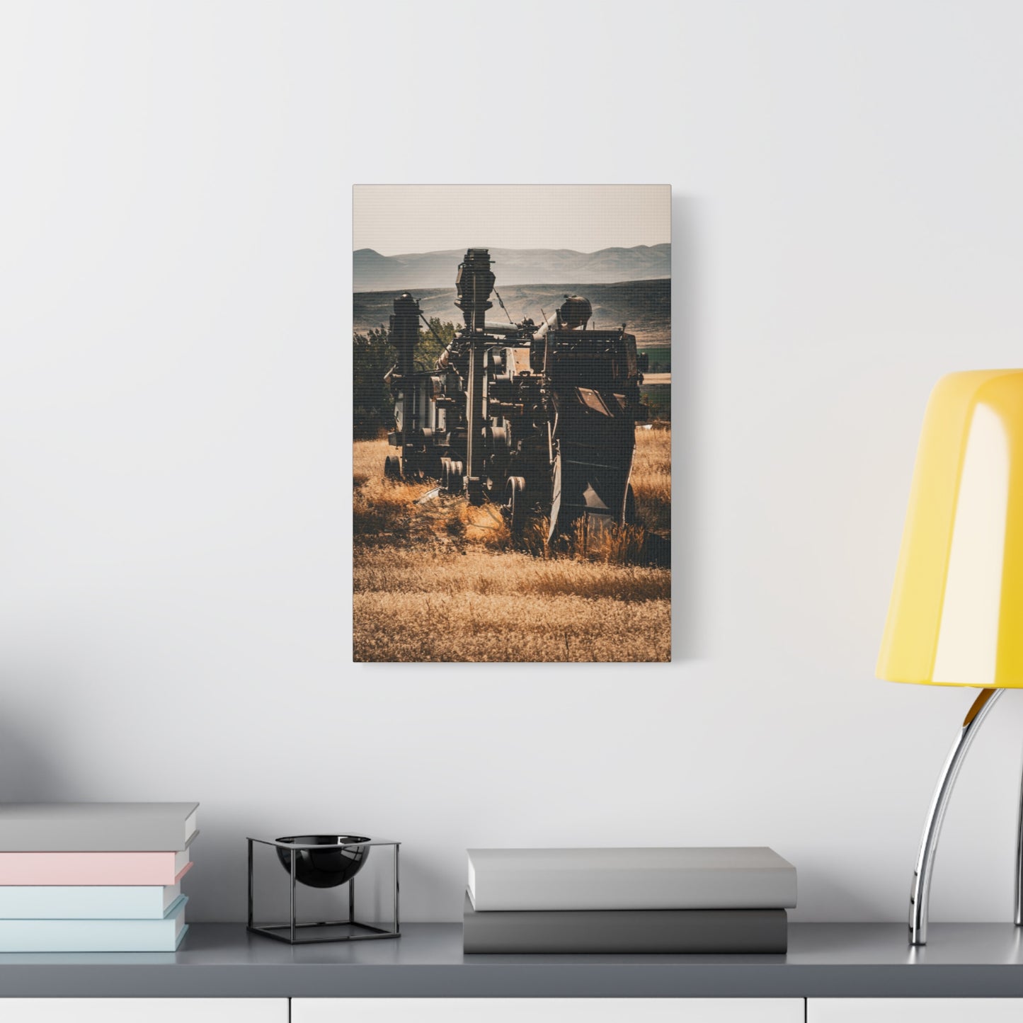 Rustic Farm Equipment Canvas