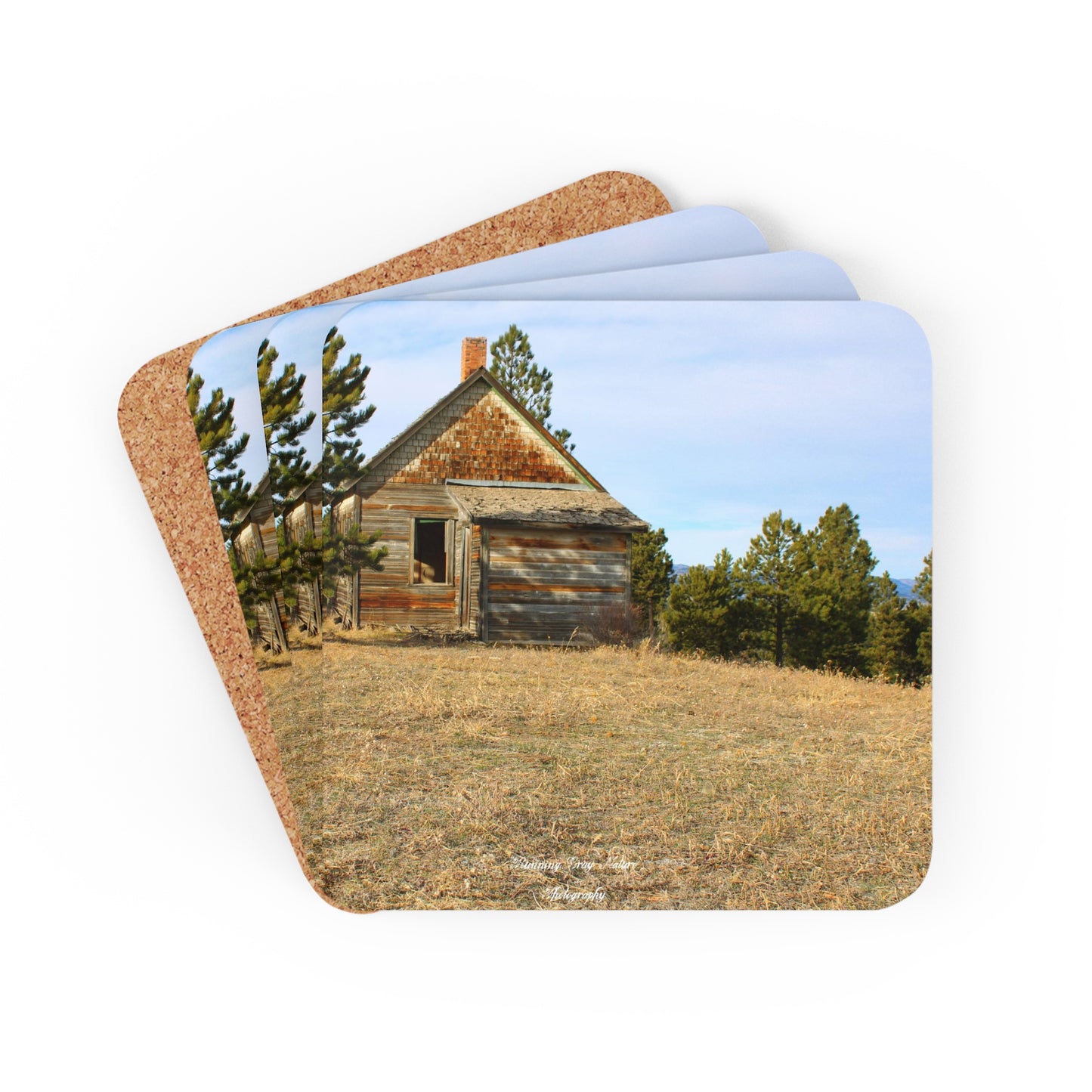 Old Ranch Building Coasters