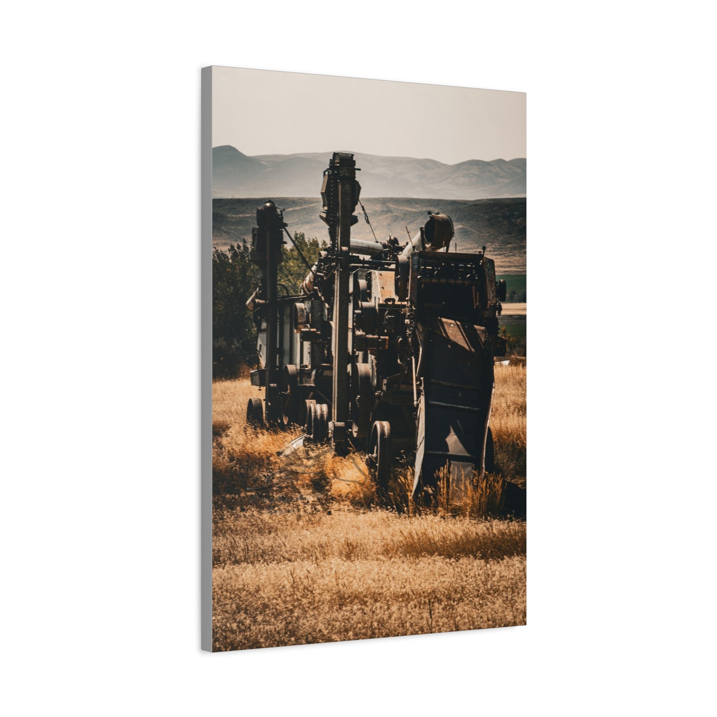 Rustic Farm Equipment Canvas