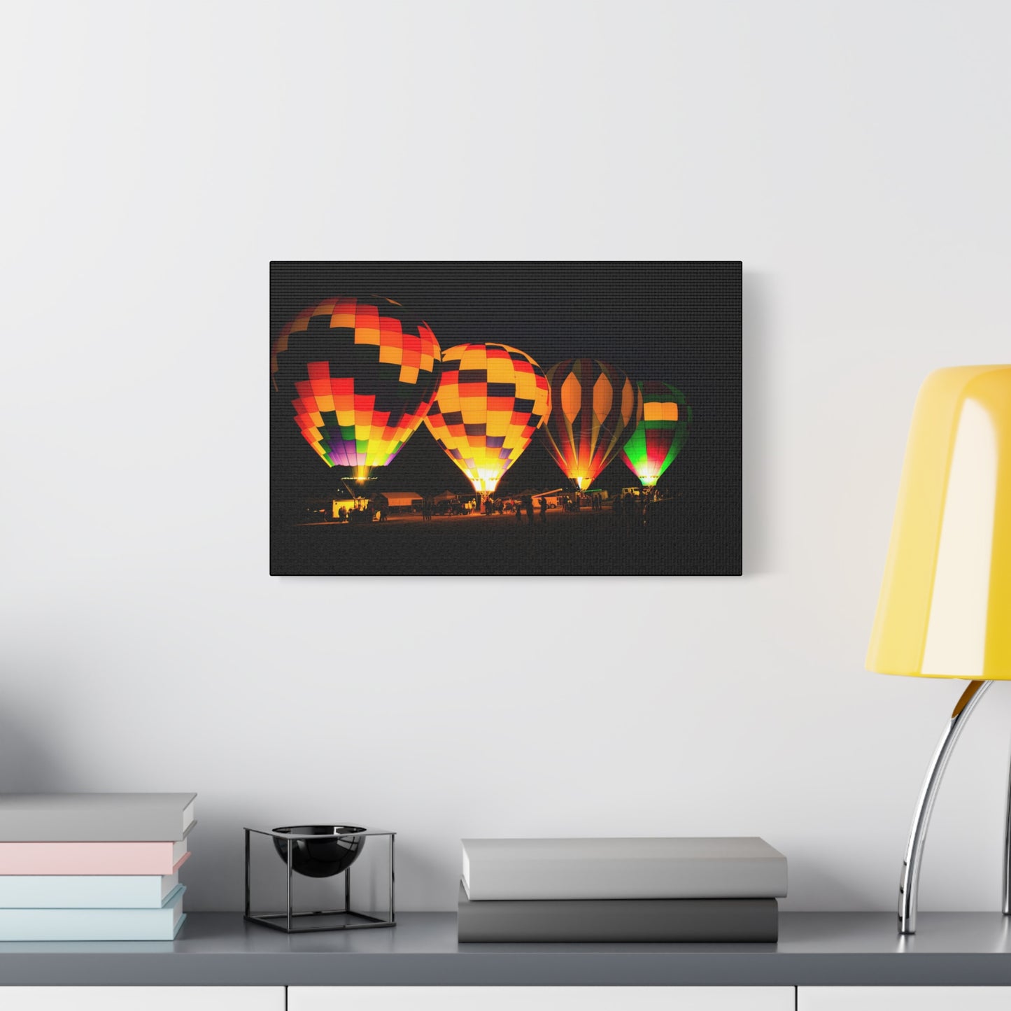 Four Colorful Hot Air Balloon Canvas