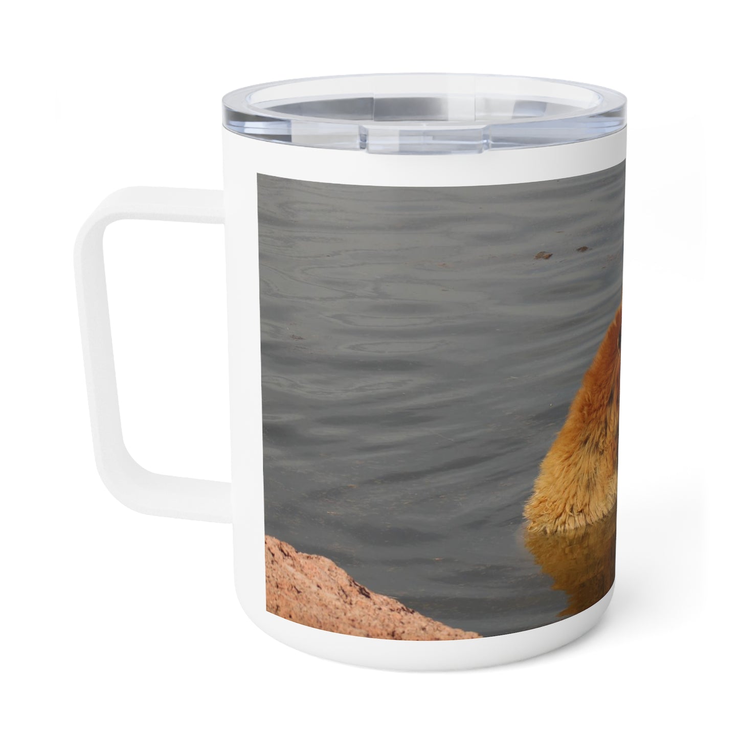 Bear in the Water Insulated Coffee Mug, 10oz