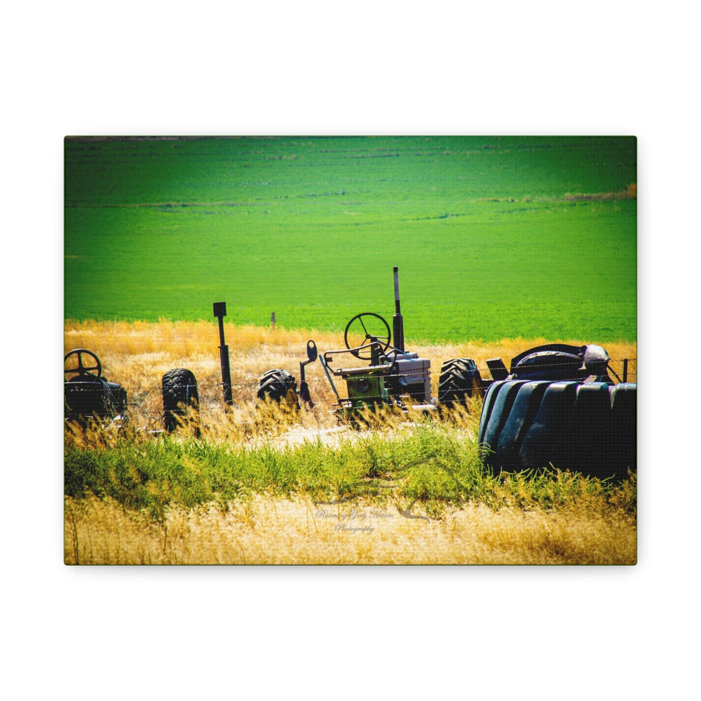 Rustic Tractor Canvas