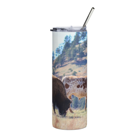 Buffalo and Long Horn Tumbler