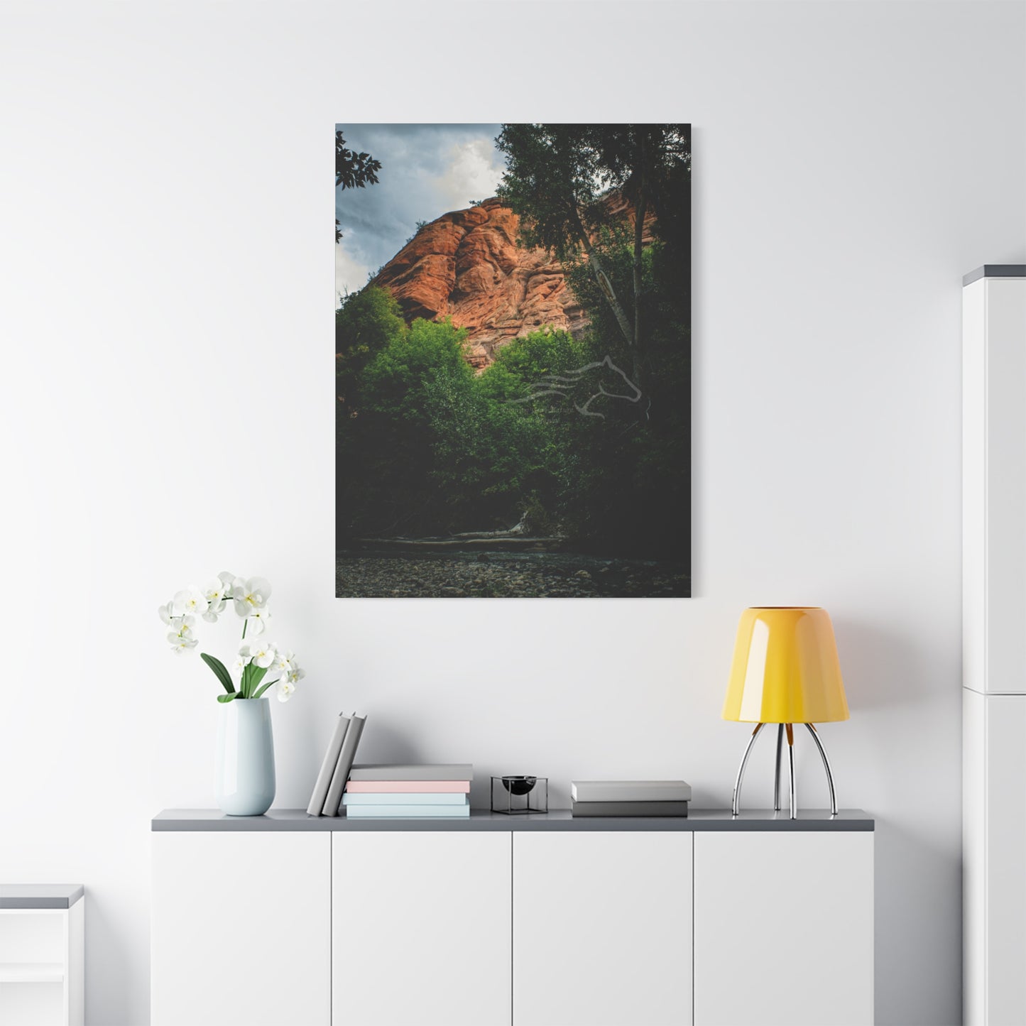 Red Rock Near Ayres Natural Bridge Canvas