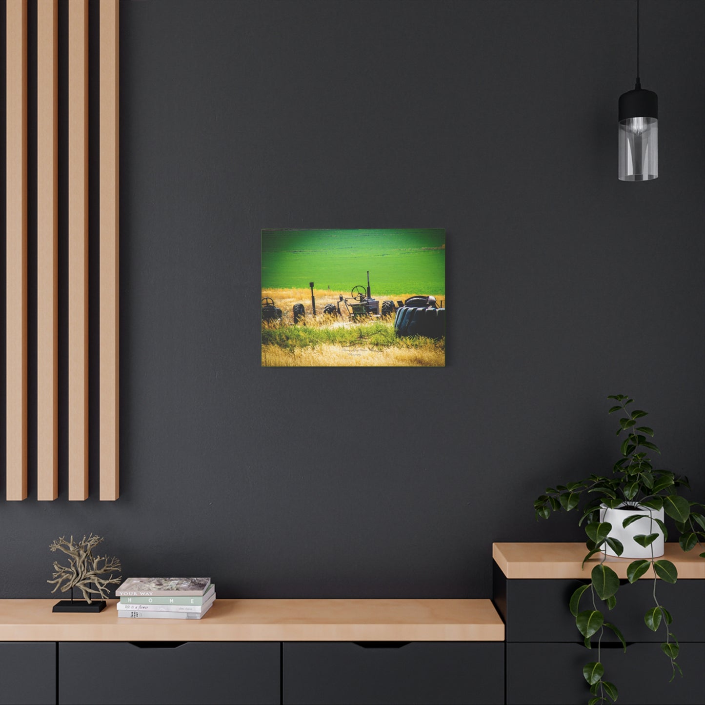 Rustic Tractor Canvas