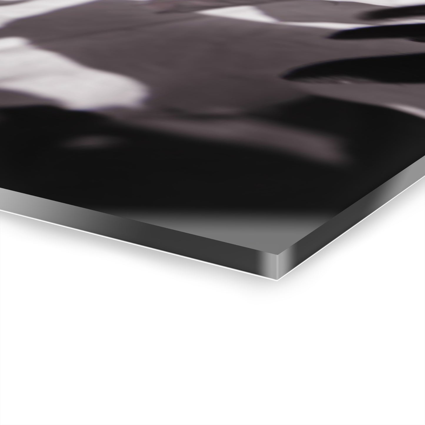 Black and Red Flower Acrylic