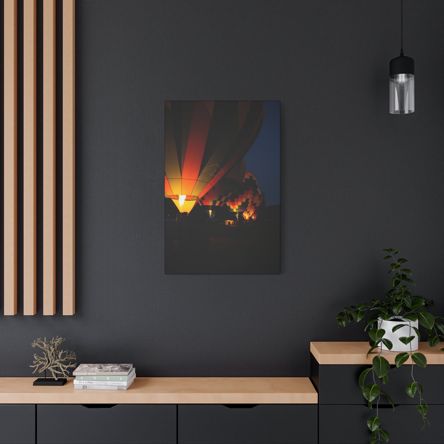 Vibrant Hot Air Balloon Canvas