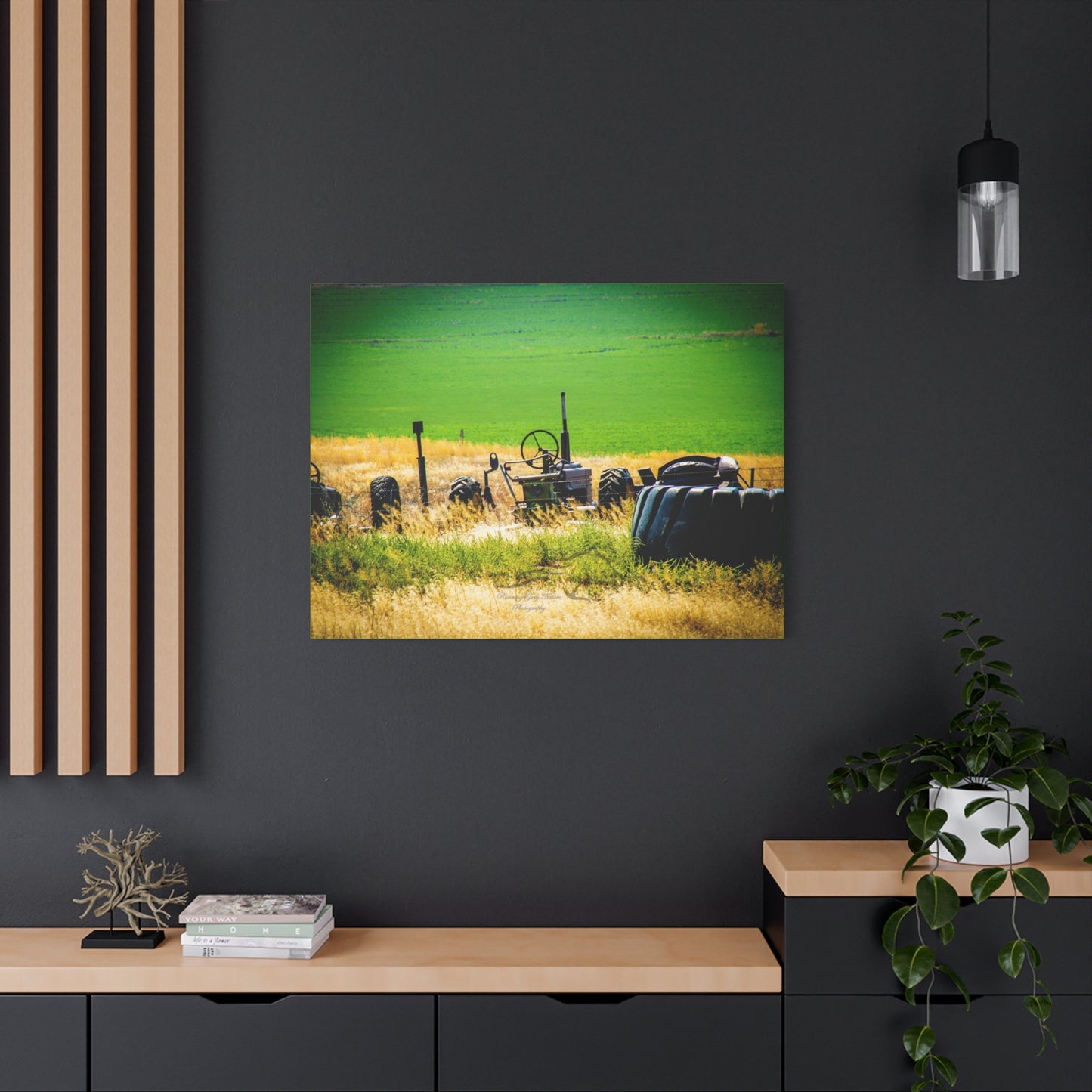 Rustic Tractor Canvas