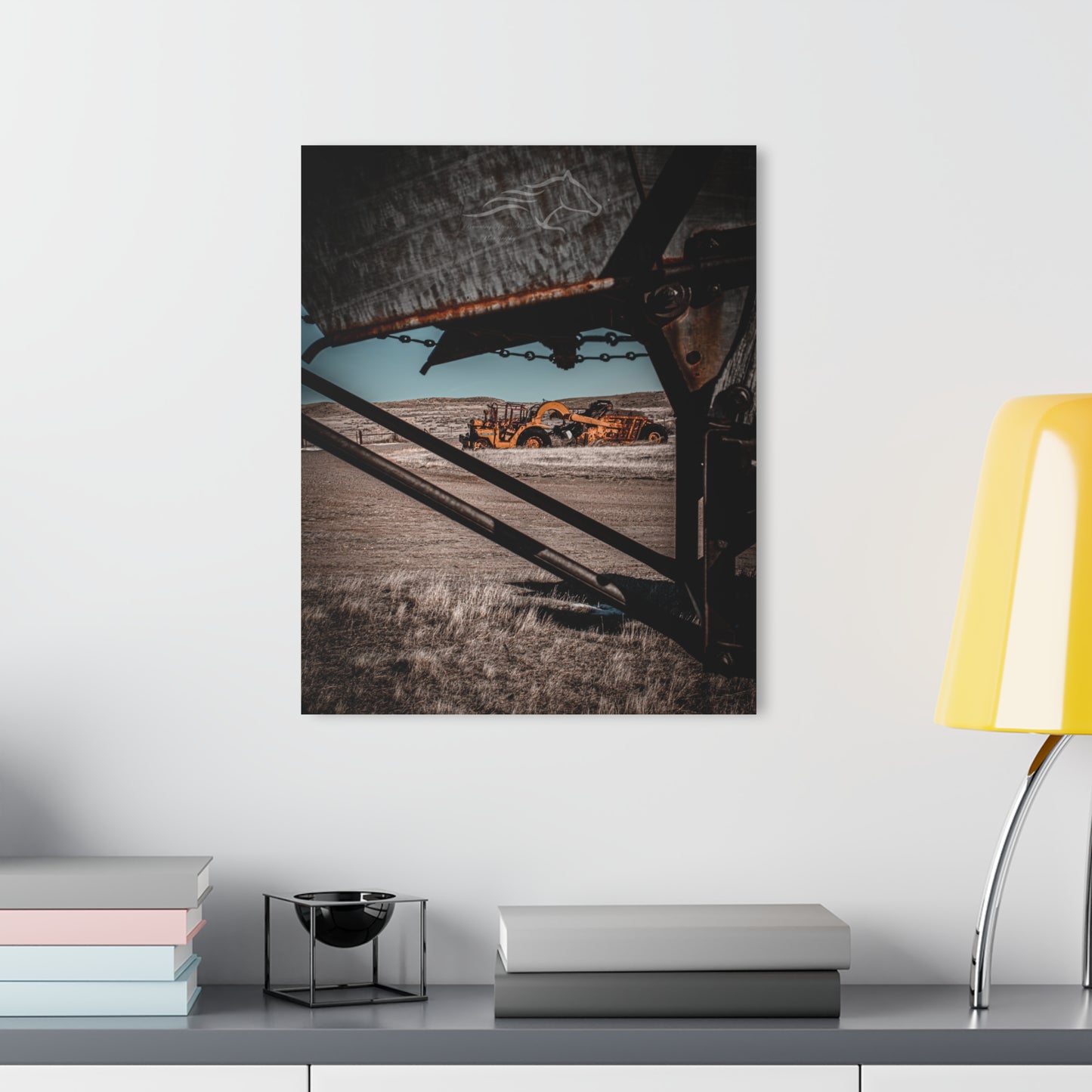 Rustic Yellow John Deer Acrylic