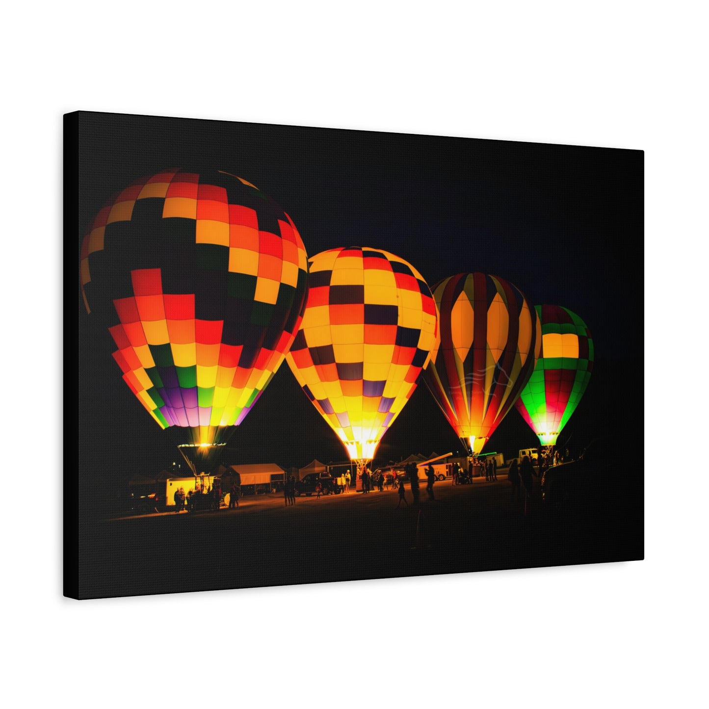 Four Colorful Hot Air Balloon Canvas