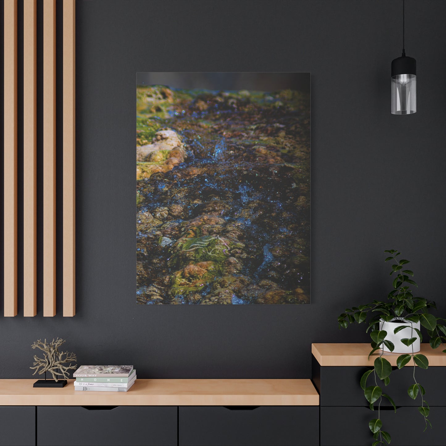 Hot Springs Waterfall Canvas
