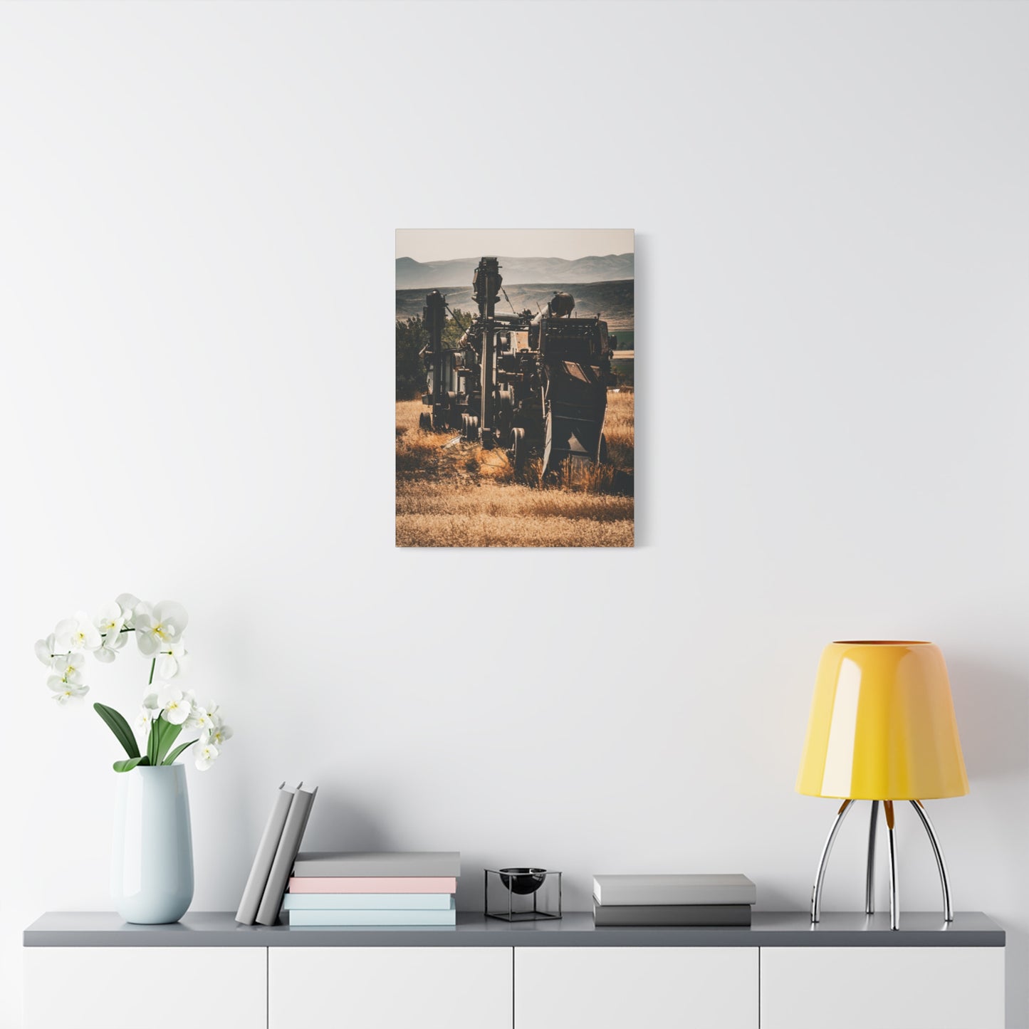 Rustic Farm Equipment Canvas
