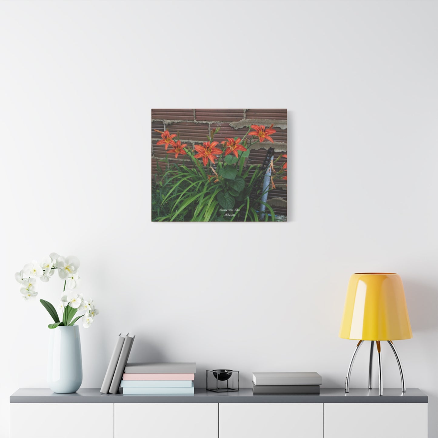 Orange Tiger Day Lily Matte Canvas, Stretched, 1.25"