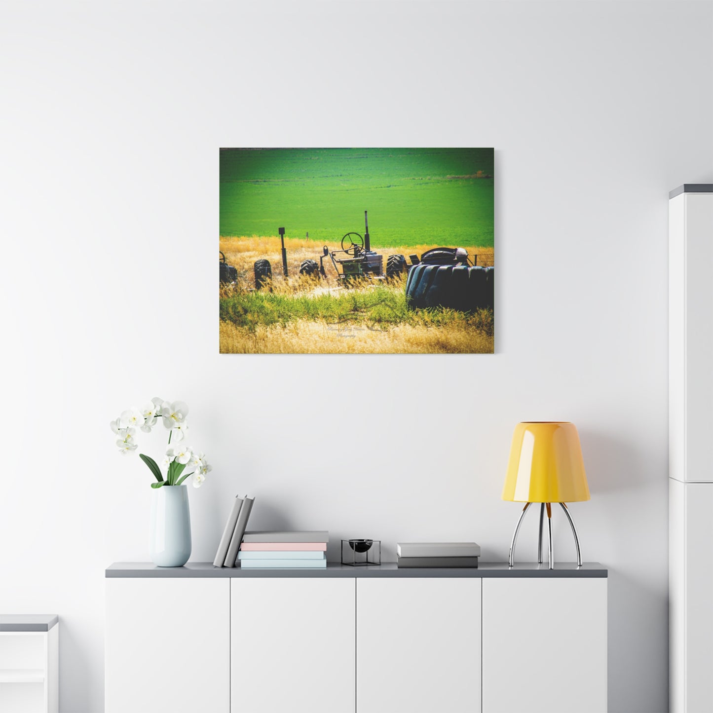 Rustic Tractor Canvas