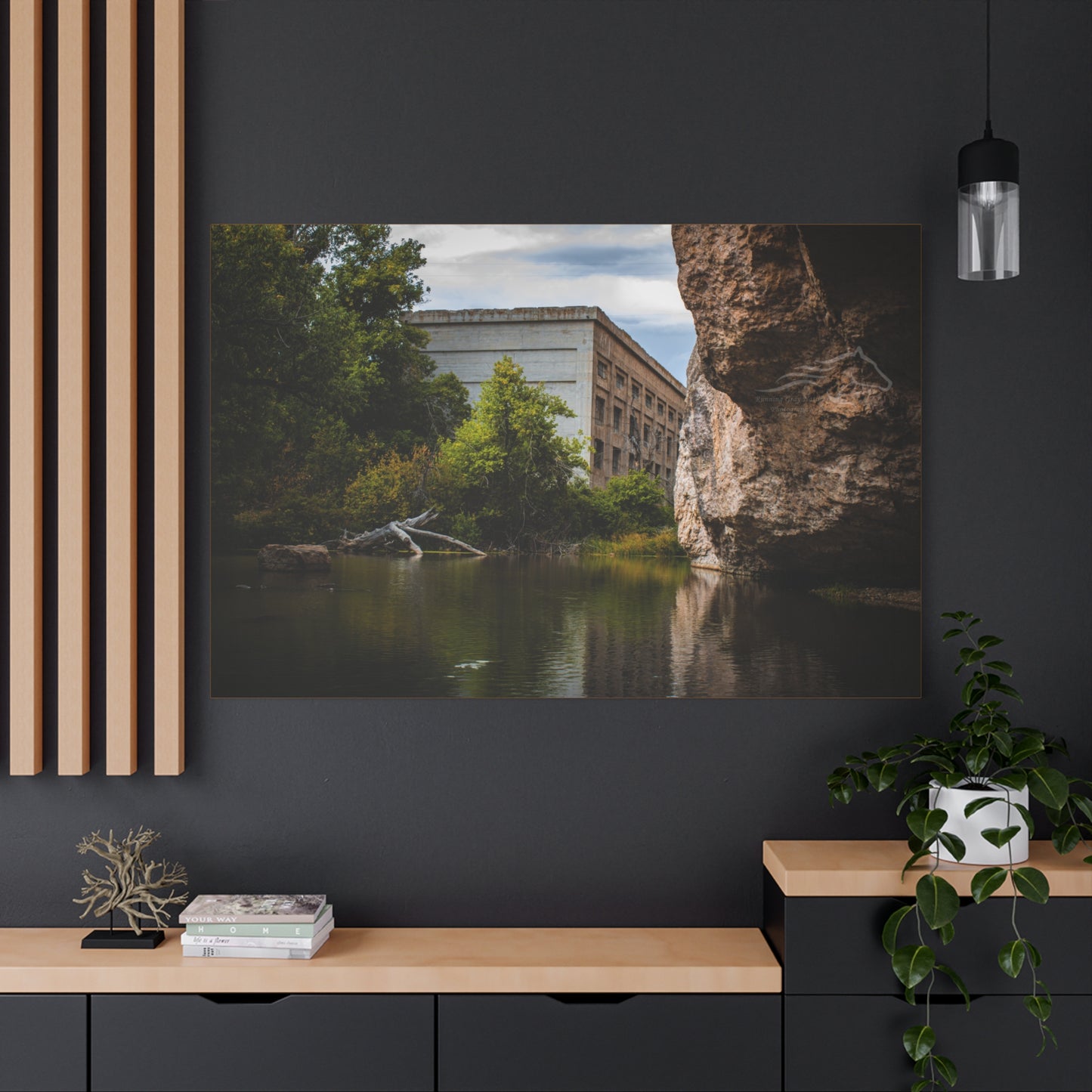 Rustic Ayres Natural Bridge Building Canvas