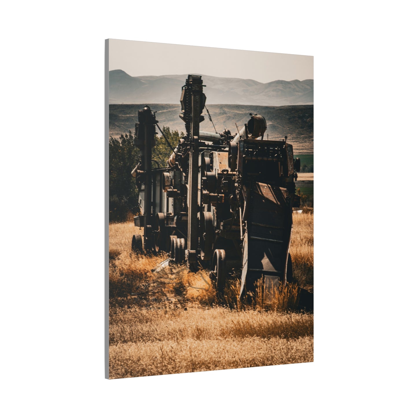 Rustic Farm Equipment Canvas