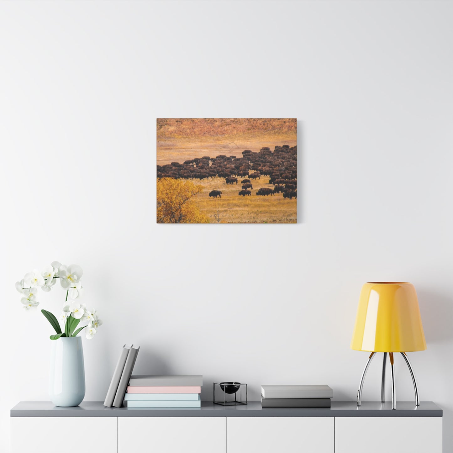 Buffalo all Gathered Canvas