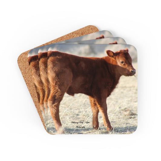 Baby Calf 198 Corkwood Coaster Set