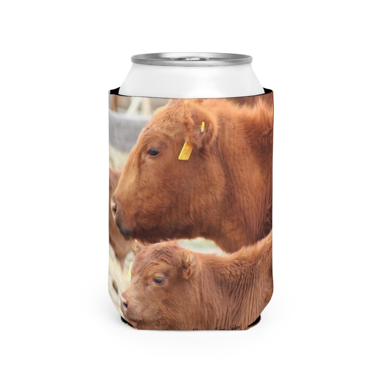 Momma and Baby Calf Can Koozie Sleeve