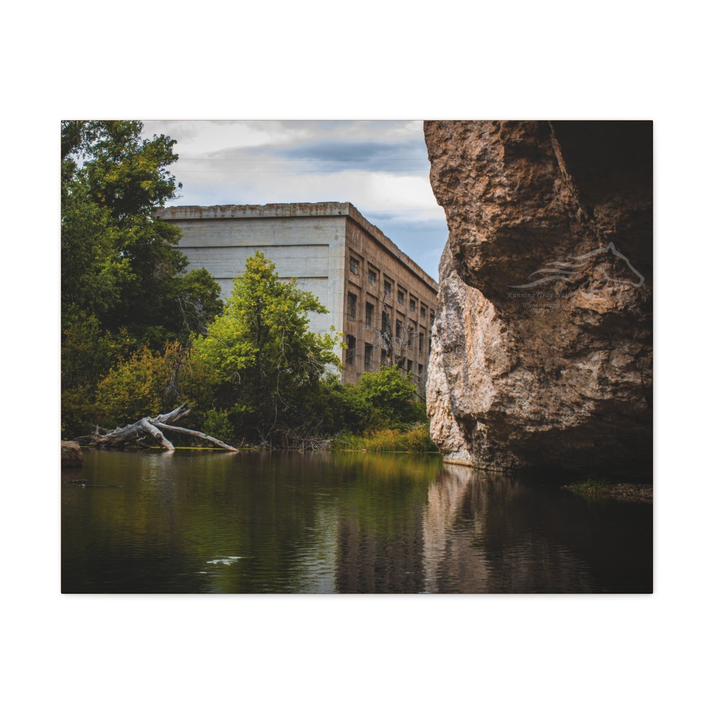 Rustic Ayres Natural Bridge Building Canvas