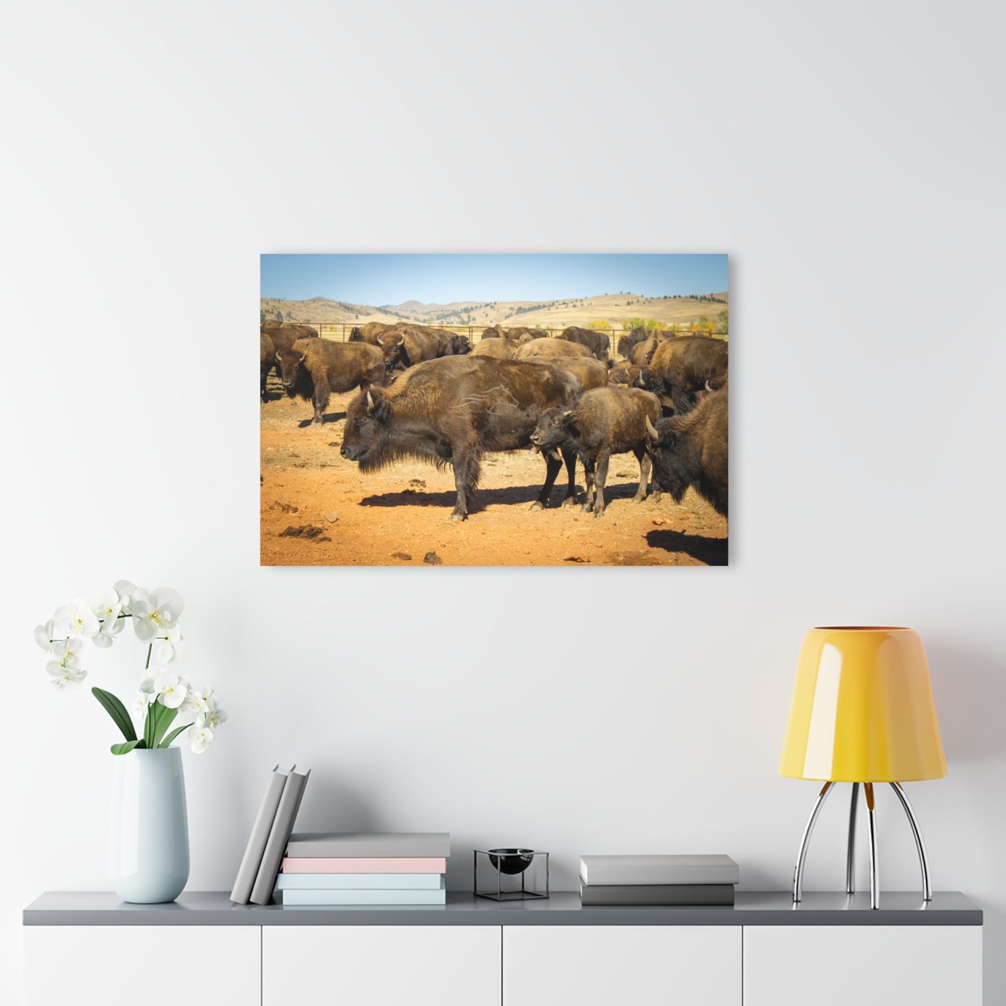 Momma and Baby Buffalo Acrylic