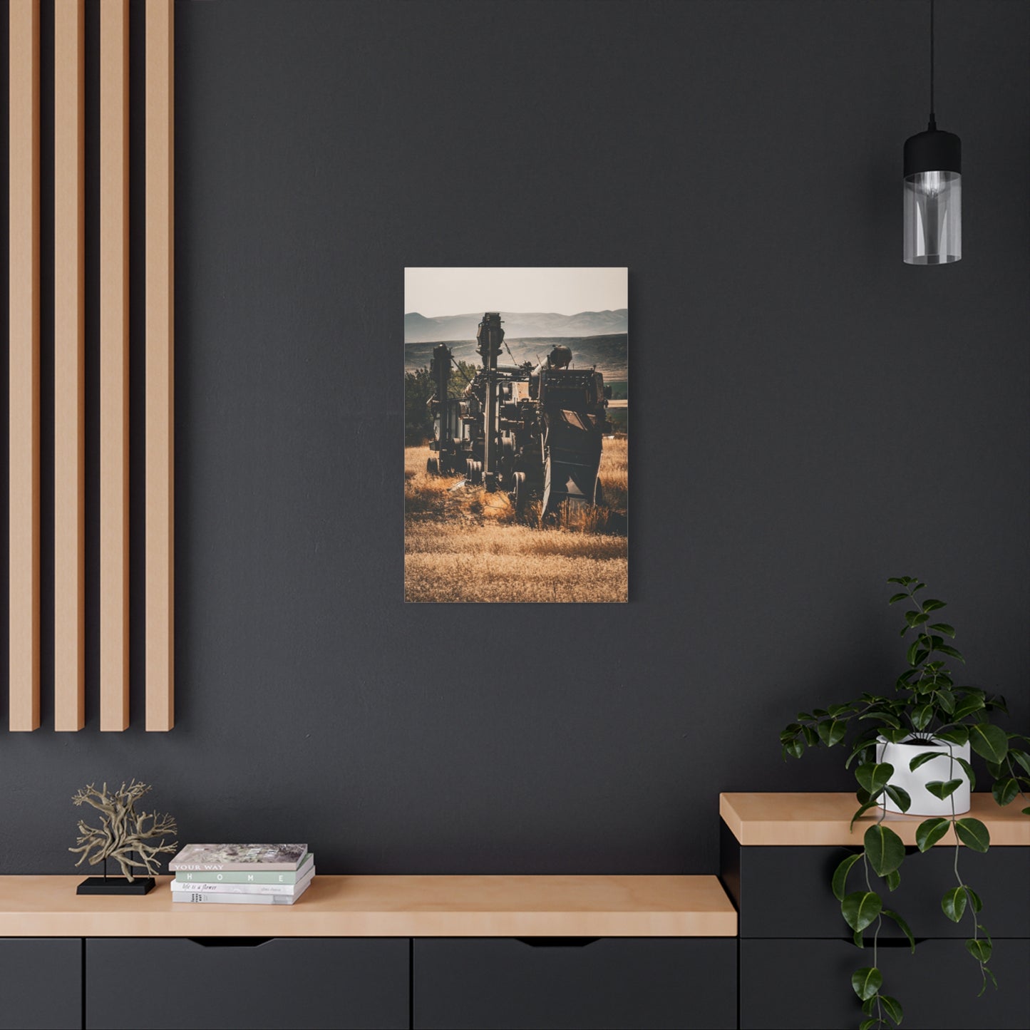 Rustic Farm Equipment Canvas