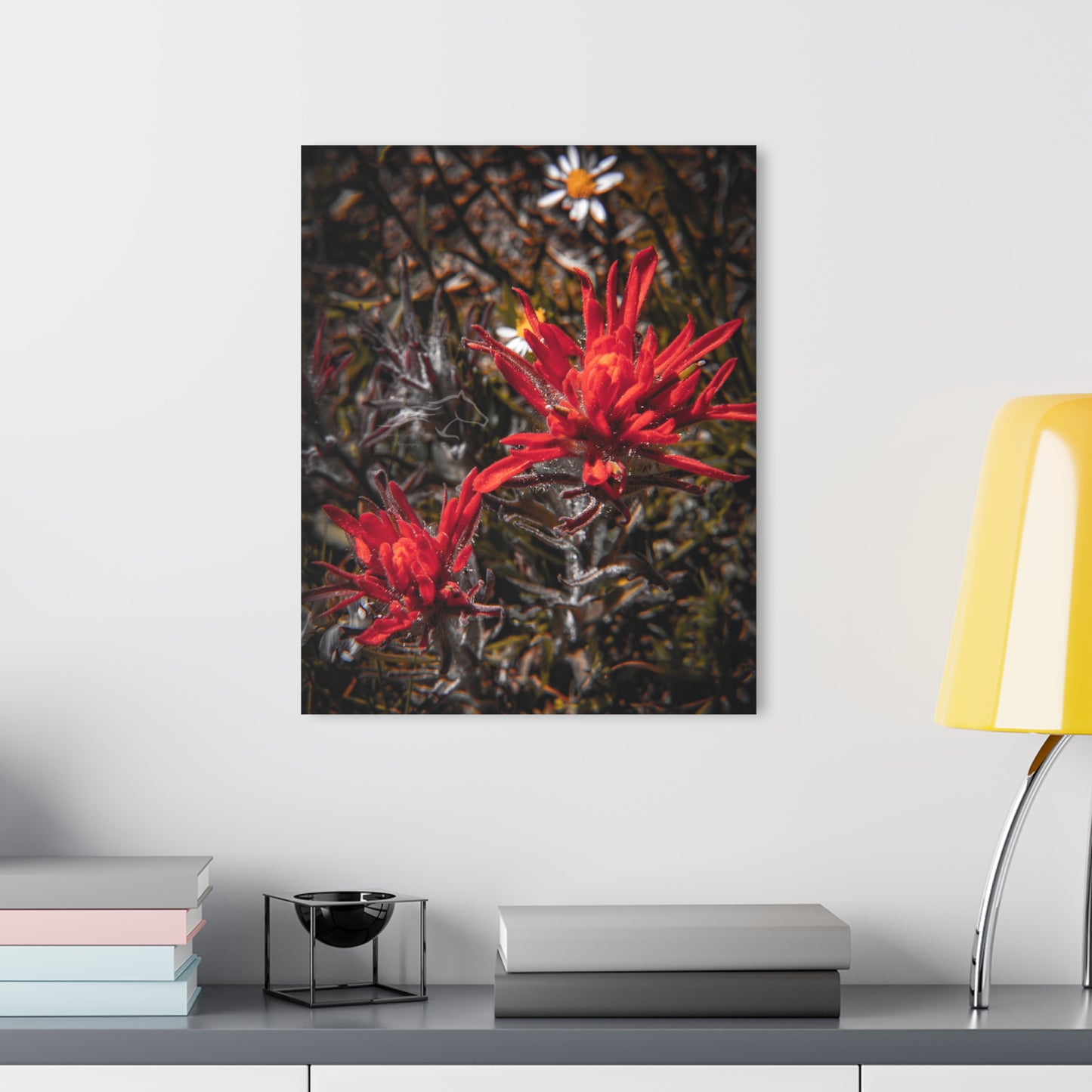 Black and Red Indian Paint Brush Acrylic