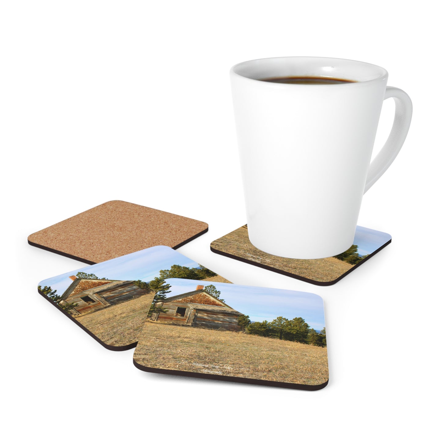 Old Ranch Building Coasters