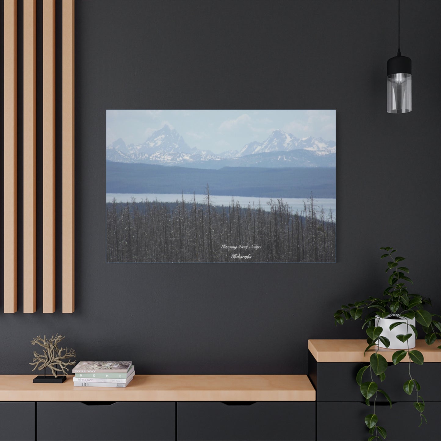 Teton Range Matte Canvas, Stretched, 1.25"