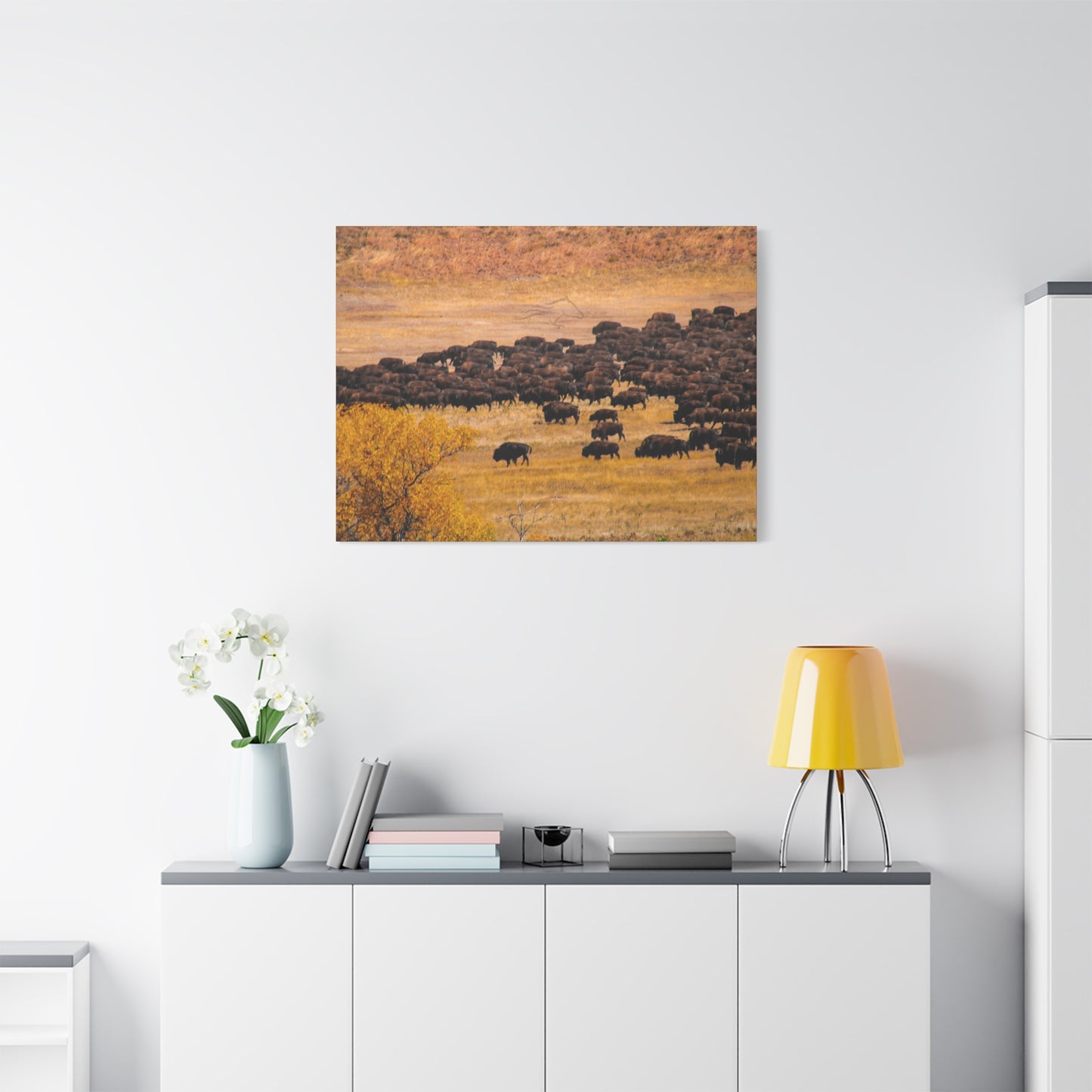 Buffalo all Gathered Canvas
