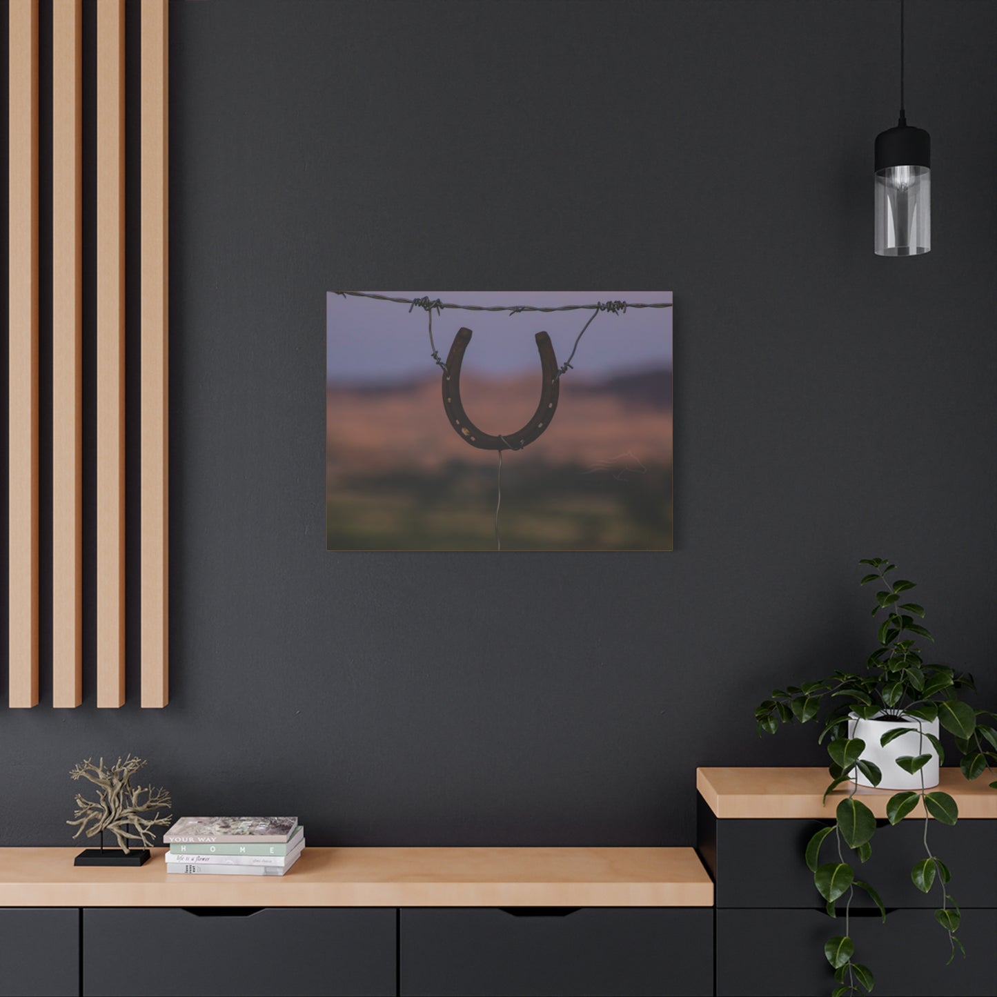 Rustic Horseshoe Canvas