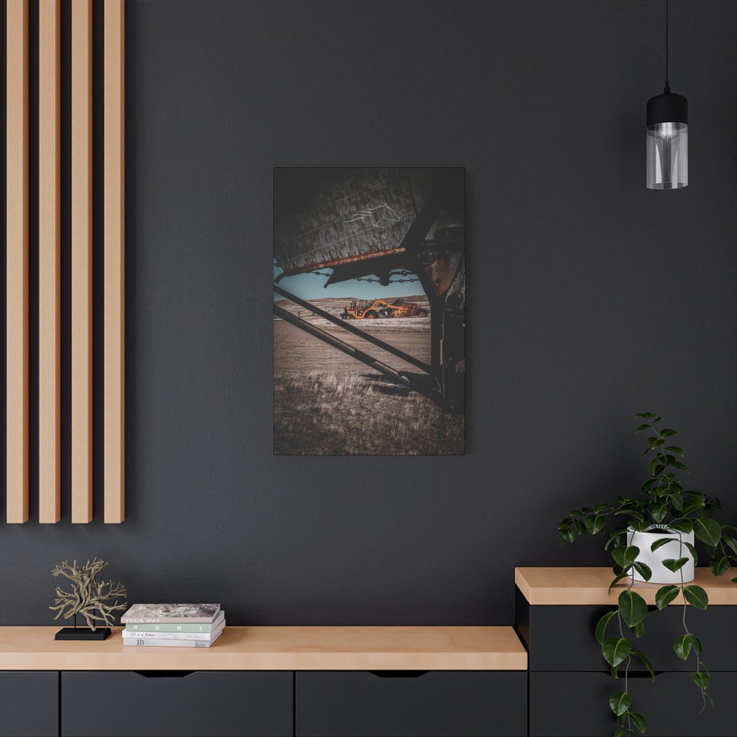 Rustic Yellow John Deer Canvas